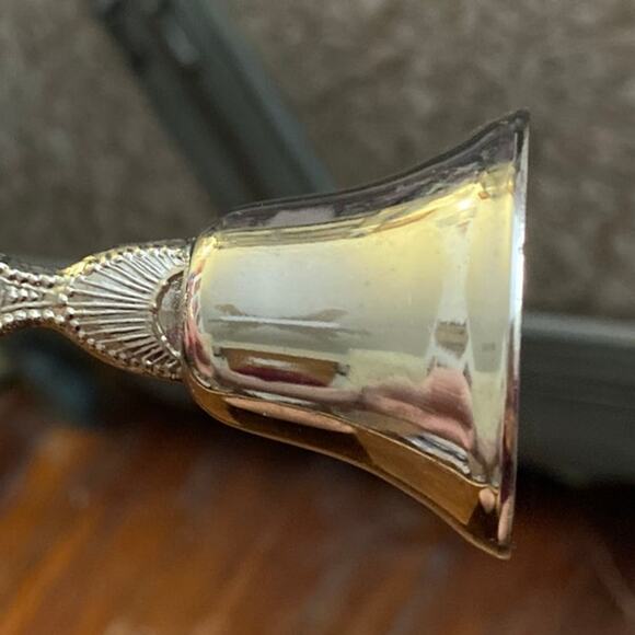 Iowa Hawkeye State Hanging Corn Bell Pewter Vintage Decorative Made in USA - Picture 6 of 9